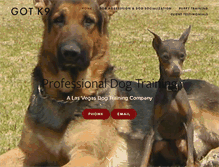 Tablet Screenshot of gotk9.com